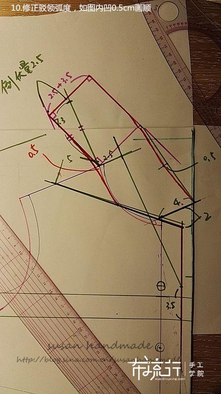 玻璃球的空气|小翻驳领儿童家居服，附过程&公式图纸教学