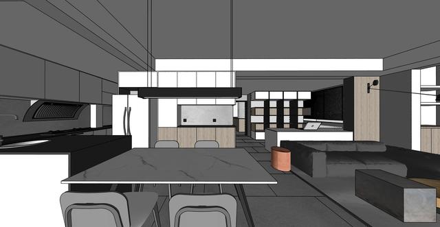 100平米“黑白灰”风格，8090的新生活方式