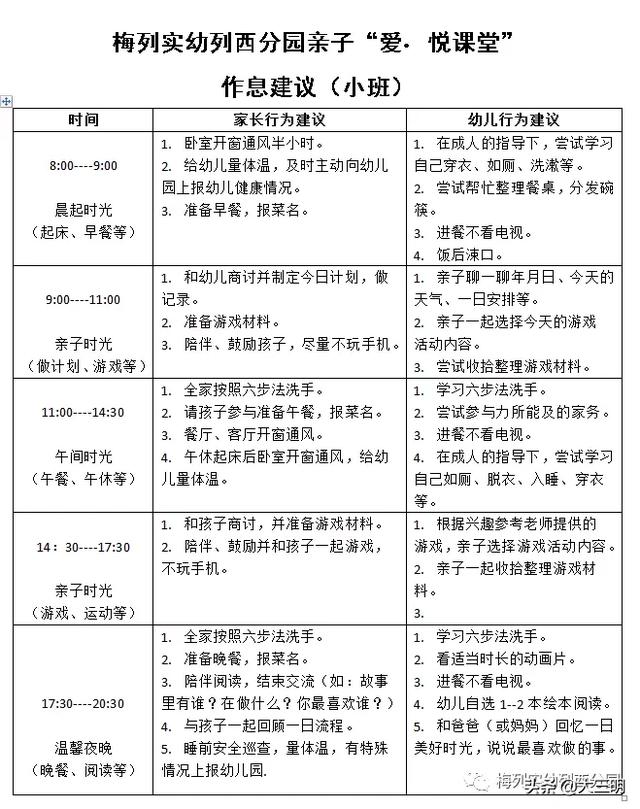 [你的育儿经]「家园齐心 共战疫情」梅列实幼列西分园亲子“爱?悦课堂”小班（第五期）