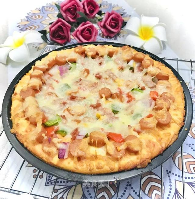 自制家庭版披萨，真材实料，好吃又健康！一点不比餐厅卖的差