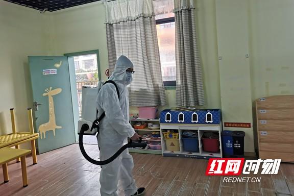 超级宝妈■静等“小神兽”们归来 长沙青竹湖幼儿园全面卫生消毒