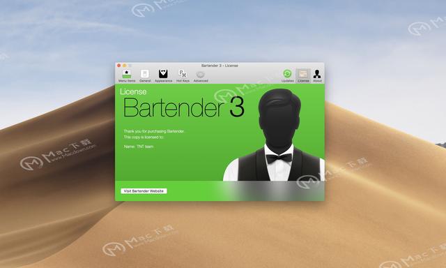 Bartender 3 for Mac(菜单栏管理工具)