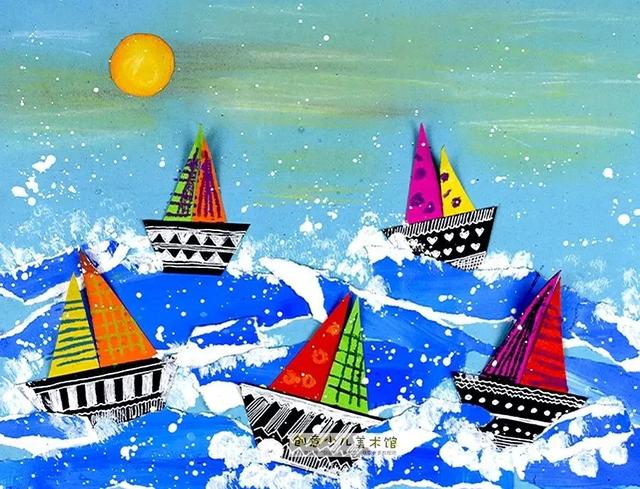 你的育儿经|儿童画教程｜幼儿趣味画--摇摇摆摆海上的船