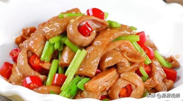 美食推荐：口水鱼，香辣鸡爪鹌鹑蛋，香菇炒芦笋，扒肥肠的做法