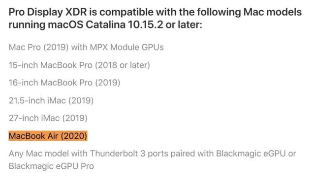 『勇哥科技』新MacBook Air首次支持最大6K外接显示器，包括Pro Display XDR