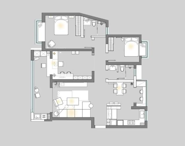 新房149平米三居室简约风格，装修只用了14万，谁看谁说划算