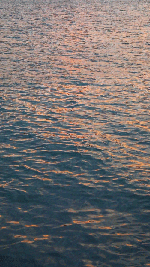 看着平静宽广的江水被夕阳染红 心情都舒畅许多