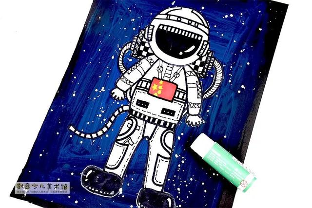 超级宝妈|儿童画教程|创意儿童画之我是太空宇航员
