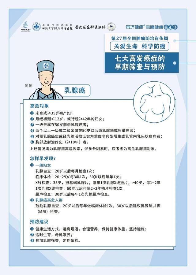 癌症|同济大学附属同济医院“第27届全国肿瘤防治宣传周”主题活动预告&amp;科普问答