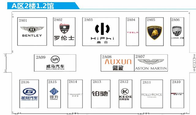 2020广州车展展位图发布！参展新车多达980台