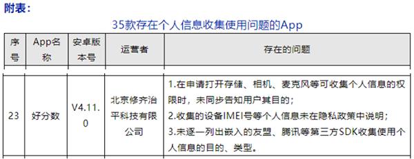 爱云校旗下“好分数”App遭网信办通报 公司产品年内刚通过教育部APP备案