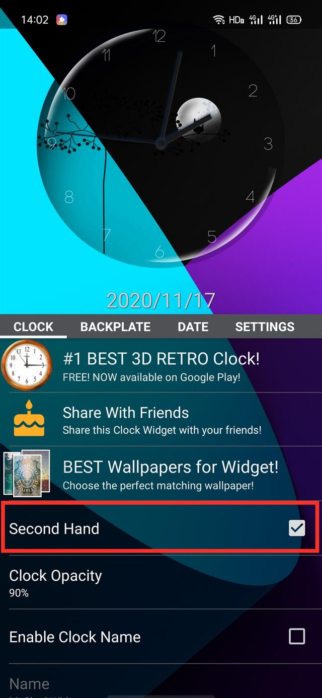教你给手机桌面添加透明时钟，好看还实用