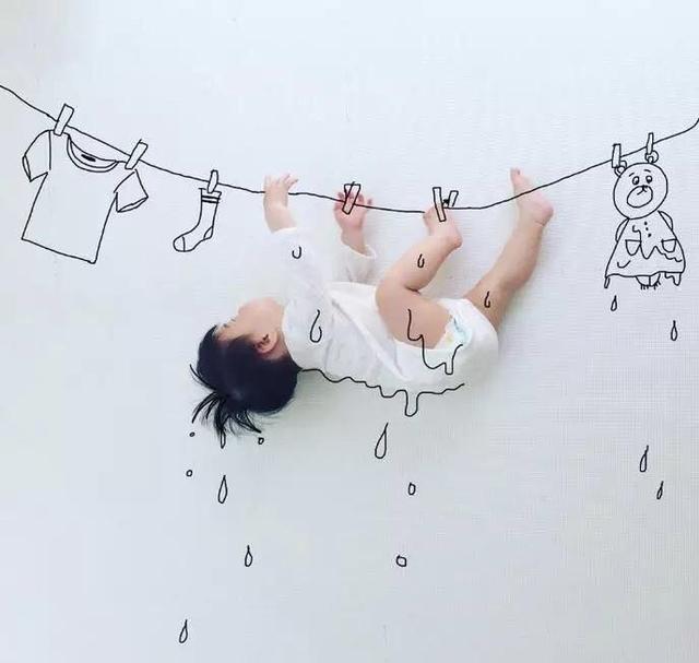 「超级宝妈」“神一般”的爸爸把儿子画进了宫崎骏的作品里，11万网友被暖心了