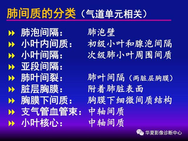 肺间质性疾病的解剖、病理、影像分析