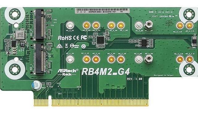 永擎推出RB4M2_G4转接卡：支持四张PCIe 4.0 SSD