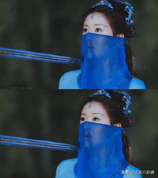 多拉不懂A梦|《仙剑》中紫萱戴面纱是美，赵露思也戴面纱，那完全就是倾国倾城