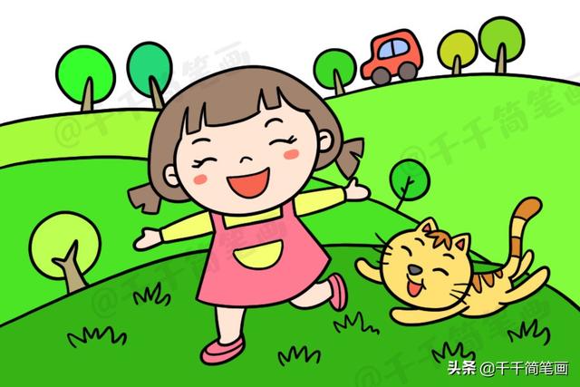 你的育儿经:儿童春天风景画大全,好看易画,让孩子更了解大自然