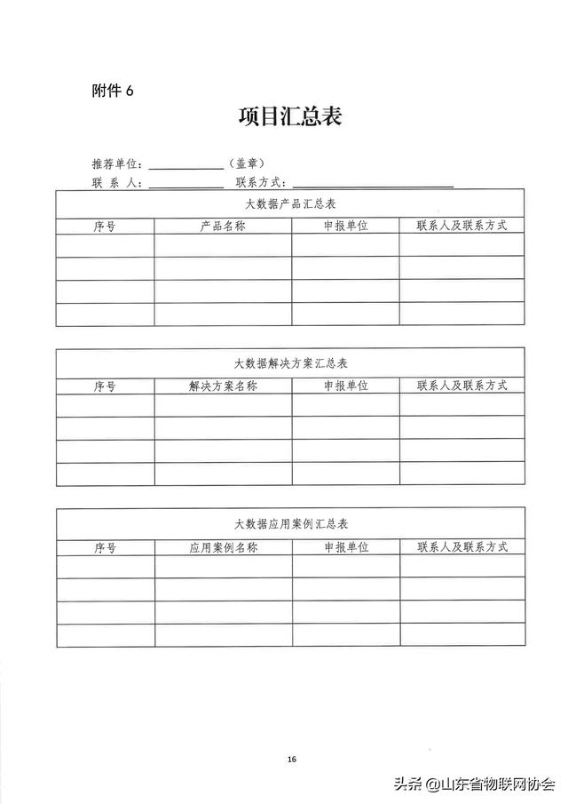 【协会通知】省物联网协会关于转发山东省工业和信息化厅征集2020年度省级大数据"三优两重"项目的通知