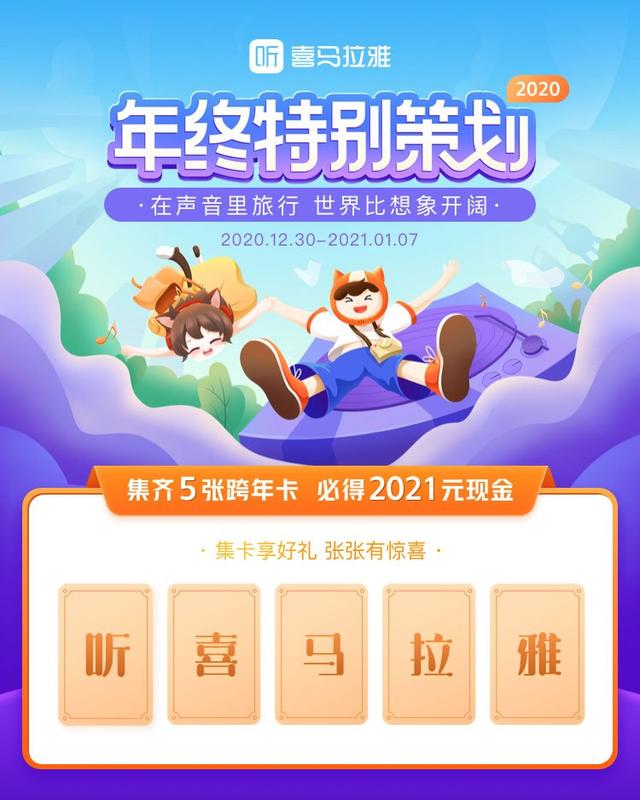 喜马拉雅年终特别策划上线：你的2020年度收听报告已经生成