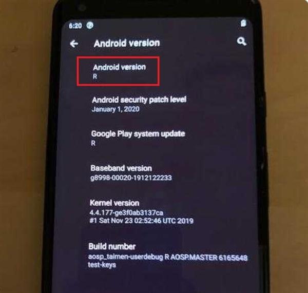 环球网■Android 11偷跑：一台谷歌Pixel 2 XL已升级