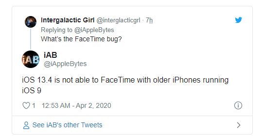 太平洋电脑网@iOS 13.4更新导致FaceTime音频和视频通话出现问题