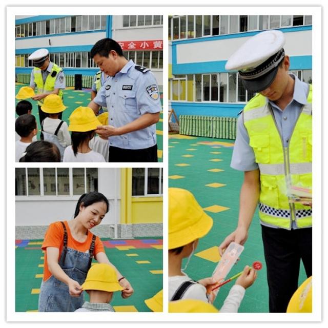 生活矜持点|富源：十八连山镇乐晔佳幼儿园开展“安全小黄帽 平安伴我行”主题活动