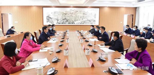 再生|长治市政府与中国宝武钢铁集团欧冶链金再生资源有限公司对接洽谈