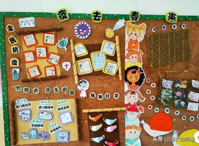 「超级宝妈」最新，幼儿园新冠疫情防控主题环创，看过的幼师都收藏了