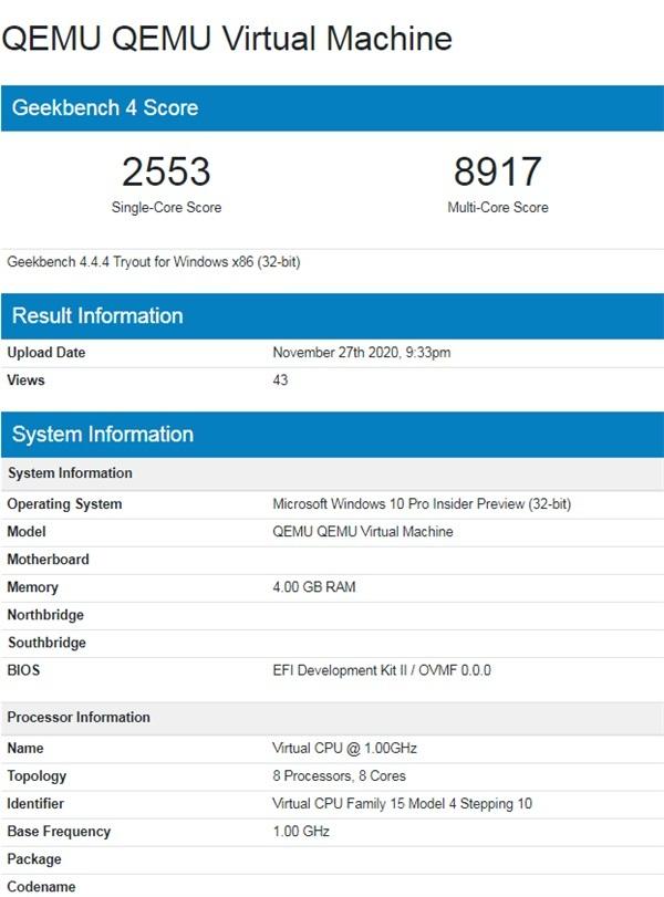 跑分曝光：苹果M1 Mac运行虚拟化Win10速度快于Surface Pro X 2