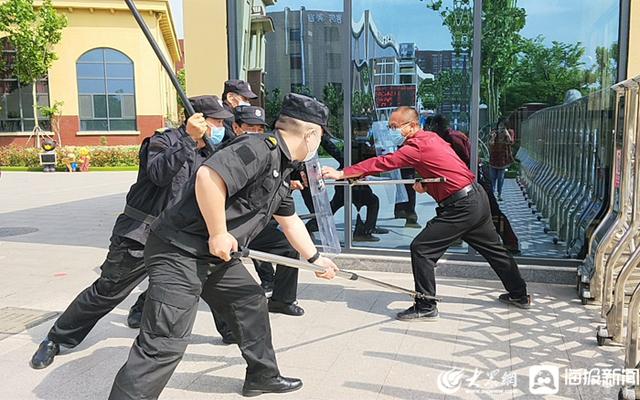 「大众网东营」强保安素质筑安全防线 东营景苑幼儿园开展疫情防控安保工作专项培训