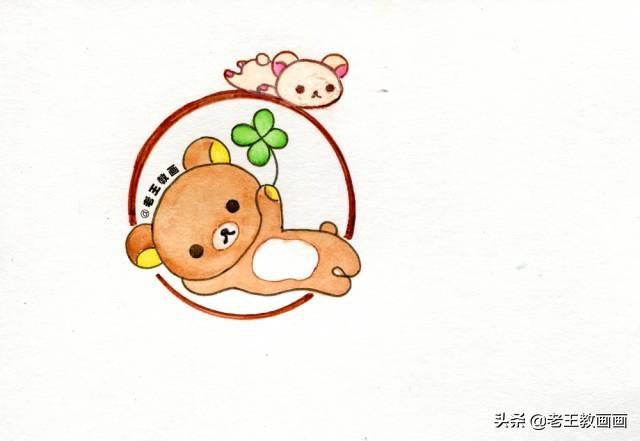 「你的育儿经」简笔画小熊，6步就可以学会，给孩子收藏