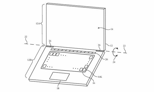 苹果新专利公开 未来的MacBook可能配备显示屏键盘