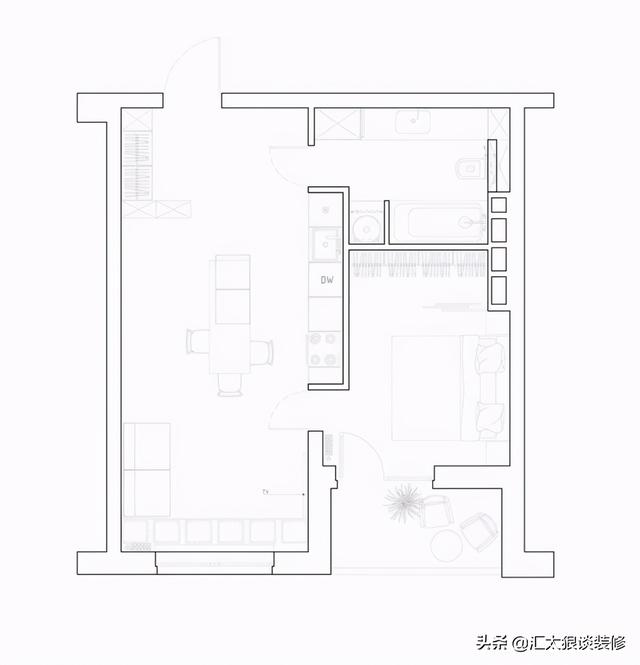 别看他家只有45㎡，生活品质比一般人强多了，极简装修真有味道