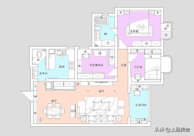 110平米中式风格，把中式特色的诗画表现得淋漓尽致