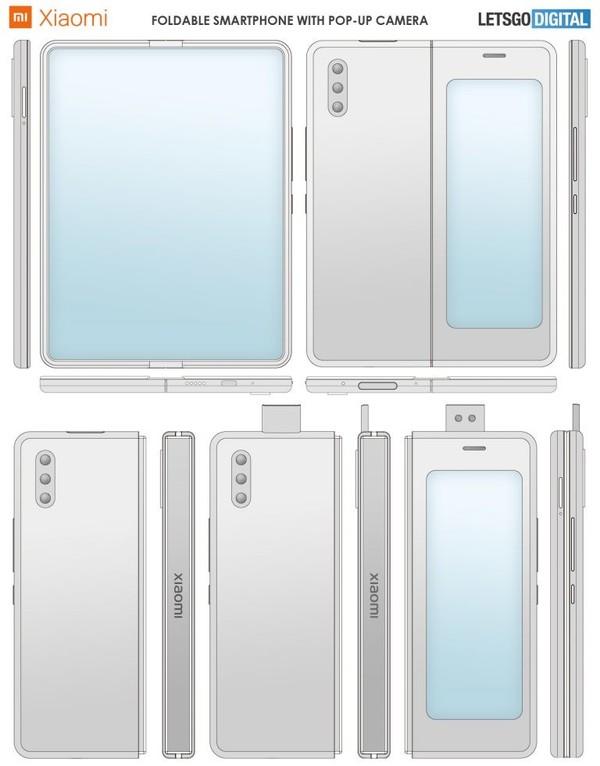 小米全新折叠屏手机专利公开 采用升降式双摄像头设计