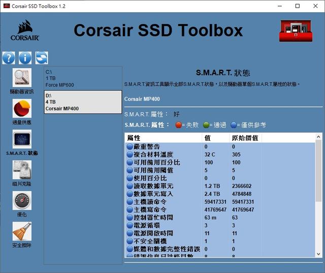 海盗船 MP400 SSD/4TB大容量、8TB极致容量扩展