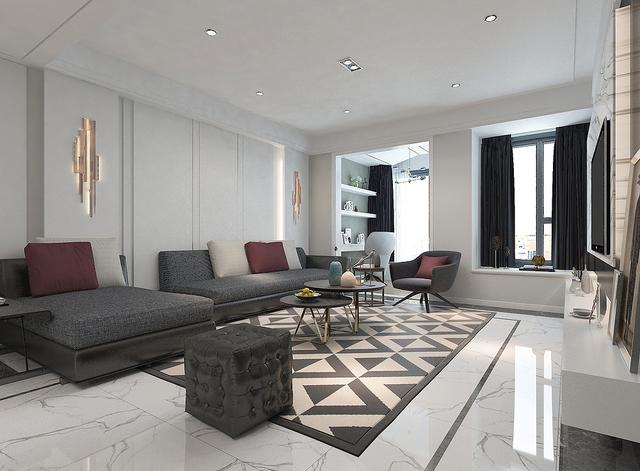 她将自己156平极简风新家，晒到同学群里，惹得大家都羡慕不已