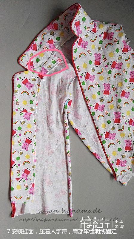 玻璃球的空气|小翻驳领儿童家居服,附过程&公式图纸教学