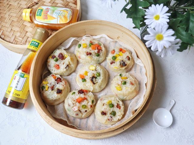 不用揉面和发面，简单做腊肠糯米烧麦，随手做，全家早餐的保障