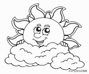 你的育儿经：太阳简笔画素材，让孩子跟着画一画