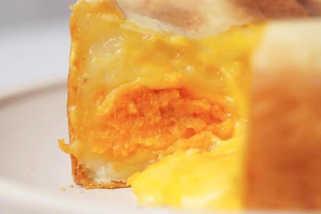我敢打赌，这是红薯最幸福的吃法，爆浆红薯芝士烤年糕