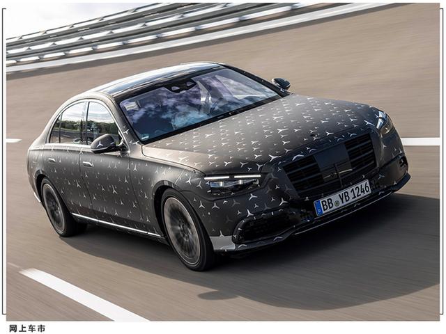 奔驰全新S63谍照曝光！搭4.0T+电动机+9AT，还配AMG专属格栅