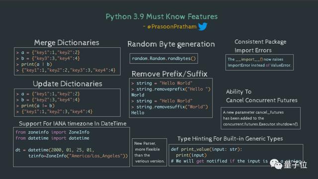 Python 3.9 正式发布！一图秒懂新特性