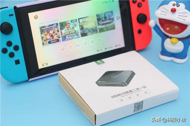 实测switch接电视的绝配-毕亚兹 HDMI二进一出切换器