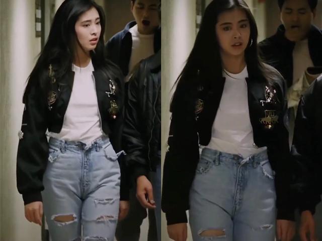 王祖贤穿破洞裤被骂"乞丐裤",现在却成潮流,她的时尚