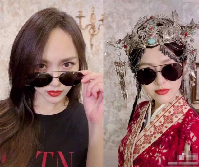 多拉不懂A梦|唐嫣产后首晒怼脸自拍，梨涡浅笑女神范依旧，大红唇超迷人