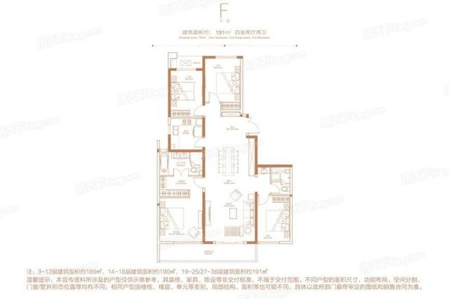 四居室的北欧风装修大概需要多少钱？这套191平米的装修案例值得借鉴