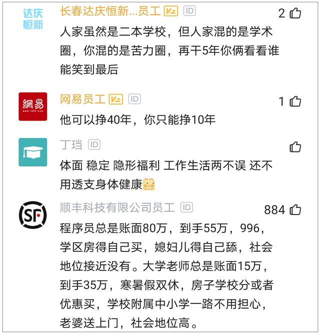 年薪近80万的滴滴程序员被亲戚鄙视了，我儿子博士毕业，二本大学教师
