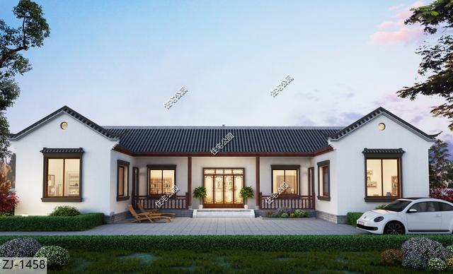 21×10米中式三合院，新年的第一栋房子，就给父母建这样的