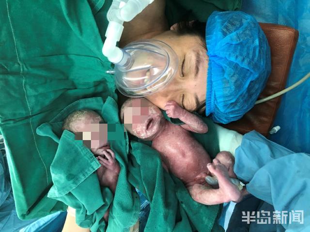 妊娠|青岛40岁高龄产妇生下三朵金花！一卵三胎…极为罕见！产前好一个惊心动魄…